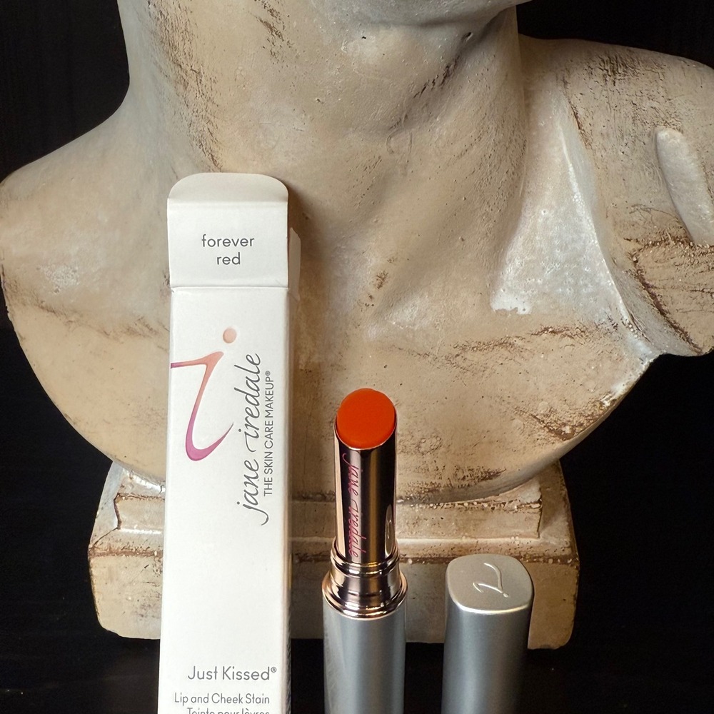 Jane‎ Iredale Just Kissed Lip and Cheek Stain Forever Red 0.1oz New in Box